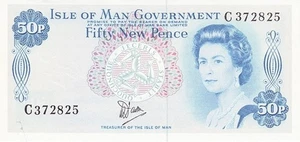 ISOLA DI MAN ISLE OF MAN 50 PENCE ANNO 1979 PICK P33a UNC - FDC - Picture 1 of 2