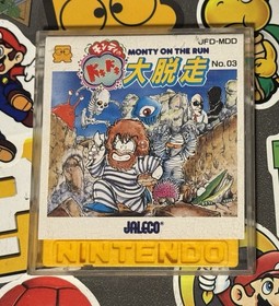 Monty no Doki Doki Daisasso Monty on the Run Famicom Disk Japan Import US Seller