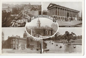 postal - Birmingham multi vista de la ciudad publicada 1922 - Imagen 1 de 2