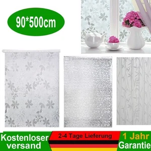 90 X 500cm Fensterfolie Statische Sichtschutzfolie Milchglasfolie Glasdekor NEW - Bild 1 von 50