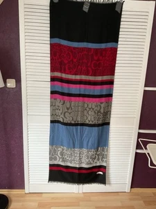 Herrenschal Herbst/Winter Bunt Himalaya Cashmere Handarbeit 1,80 M - Bild 1 von 6