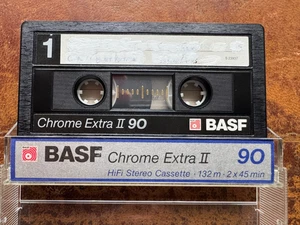 BASF Chrome Extra II 90 Chrome Position Audio IEC Type II Kassette. - Bild 1 von 1