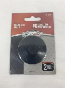 ROADPRO RP-3601 DOUBLE LIP GLADHAND SEALS - BLACK 2-PACK - Picture 1 of 2