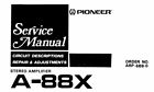 PIONEER A-88X Schematic Service Manual Schaltplan Schematique