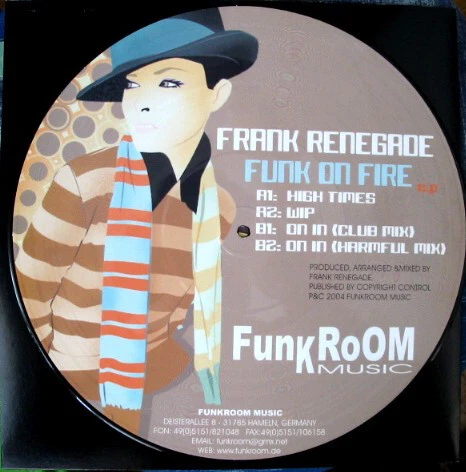 Frank Renegade - Funk On Fire EP (12", EP, Pic) (Very Good Plus (VG+)) - 3078980 - Bild 1 von 1