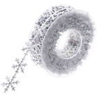 Snowflake Wrapping Ribbon Curtain Fringe Trim Lace Fringe Trim