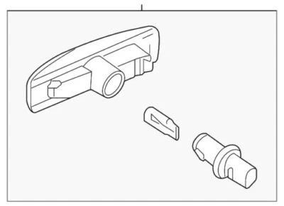 Lámpara intermitente delantera señal de giro original Land Rover 2008-2016 LR4 LR2 LR3 LR007954 Foto 1 de 2