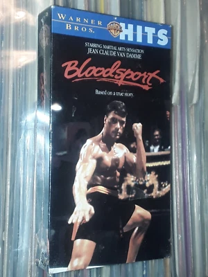 CLAUDE VAN DAMME BLOODSPORT VHS 1991 USA EDITION WARNER WATERMARK STILL SEALED - Image 1 of 4