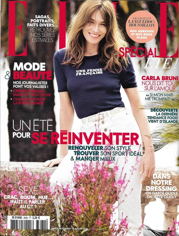 It No 3680 01/07/2016 Carla Bruni / Cuba / Times / Coc&bowie/Veggie/ Reinventer - Image 1 of 1