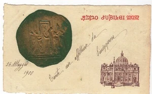 CR0390 - Roma Giubileo del 1900 in rilievo - Viaggiata - Foto 1 di 1