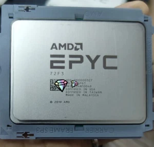 AMD EPYC 72F3 CPU 3.7 GHz 8-Cores 16-T 256MB 180W SP3 Processor 100-000000327 - Picture 1 of 4