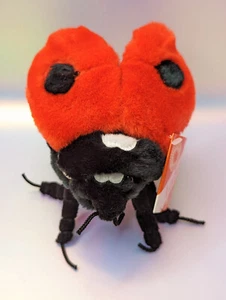 Smithsonian Backyard Ladybug Peluche Peluche Posable Insecto con Etiqueta 2003 Regalo De Colección - Imagen 1 de 13