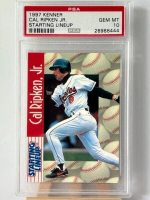 1997 Kenner Starting Lineup CAL RIPKEN JR. #8 PSA 10 Gem Mint POP 30 - Image 1 of 2