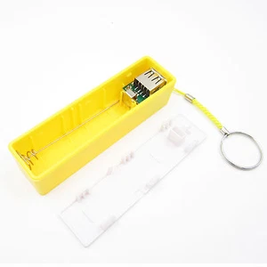Portable USB Mobile Power Bank Charger Pack Box Battery Case 1x18650 DIY yellow - Picture 1 of 4