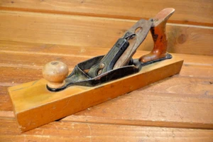 Vintage FULTON Transitional Wood Bottom Plane Woodworking Hand Tool - Picture 1 of 14