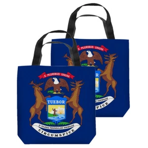 Michigan Flag Tote Bag - 3 Sizes - Picture 1 of 1
