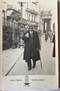 AK ungel. Weltbad Karlsbad / Karlovy Vary 1939, Foto AK K. Hubl - Bild 1 von 2