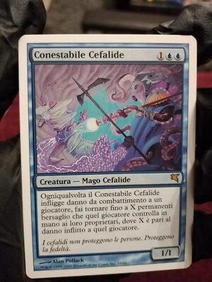 MTG Cephalid Constable VERY RARE ITALIAN Salvat- Hachette 2007 WOTC - Image 1 of 4