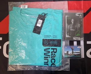 Mercedes F1 Lewis Hamilton Silverstone GP 2024 Race Winners Team Shirt + Extras - Picture 1 of 11