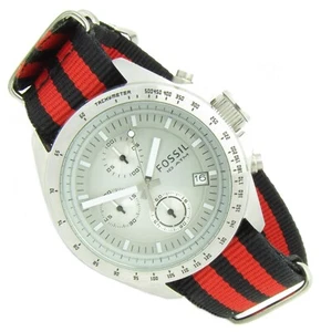 Orologio da polso uomo Fossil XXL crono acciaio inox data CH-2612 10ATM Batt nuovo S194 - Foto 1 di 2
