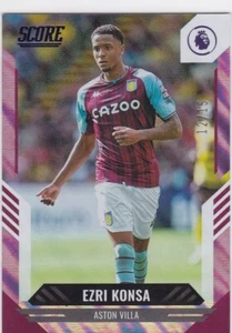 2021-22 Panini Score Premier League SP PURPLE LASER #123 Ezri Konsa- #12/15 MADE - Picture 1 of 2