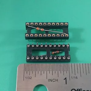 2 PIEZAS ENCHUFE IC GARRY 619-20-CC CON CONDENSADORES DE DESACOPLAMIENTO - Imagen 1 de 3