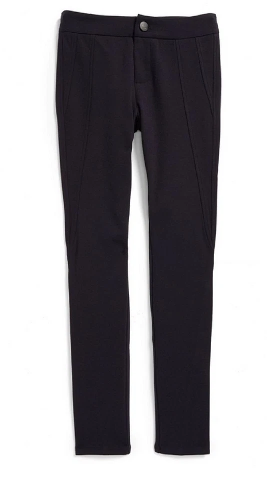 Vince Girls Wrap Seam Leggings in Black Size 4 - Image 1 of 1