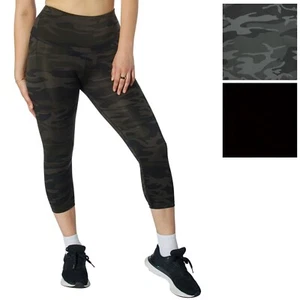 Womens Essential Leggings with Pocket - Soft Yoga Workout Tight Fit Pants - Picture 1 of 14