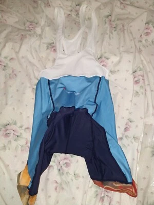 Велосипедный нагрудник женский Louis garneau большой белый синий желтый оранжевый красный б/у в отличном состоянии   - Изображение 1 из 4