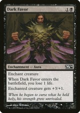 FOIL Dark Favor | MtG Magic Magic 2014 (M14) | English | Near Mint