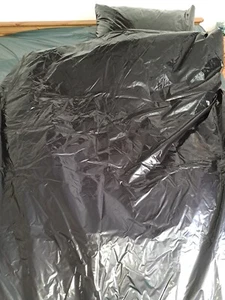 shiny nylon Bettwäsche set Shiny PVC,Wet Look NEU Lack Retro glossy nylon - Bild 1 von 16