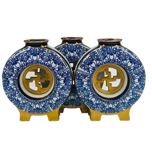 Royal Worcester Vase Arts Crafts Royal Lily Moonflask Trio Japonisme um 1880 - Bild 1 von 16
