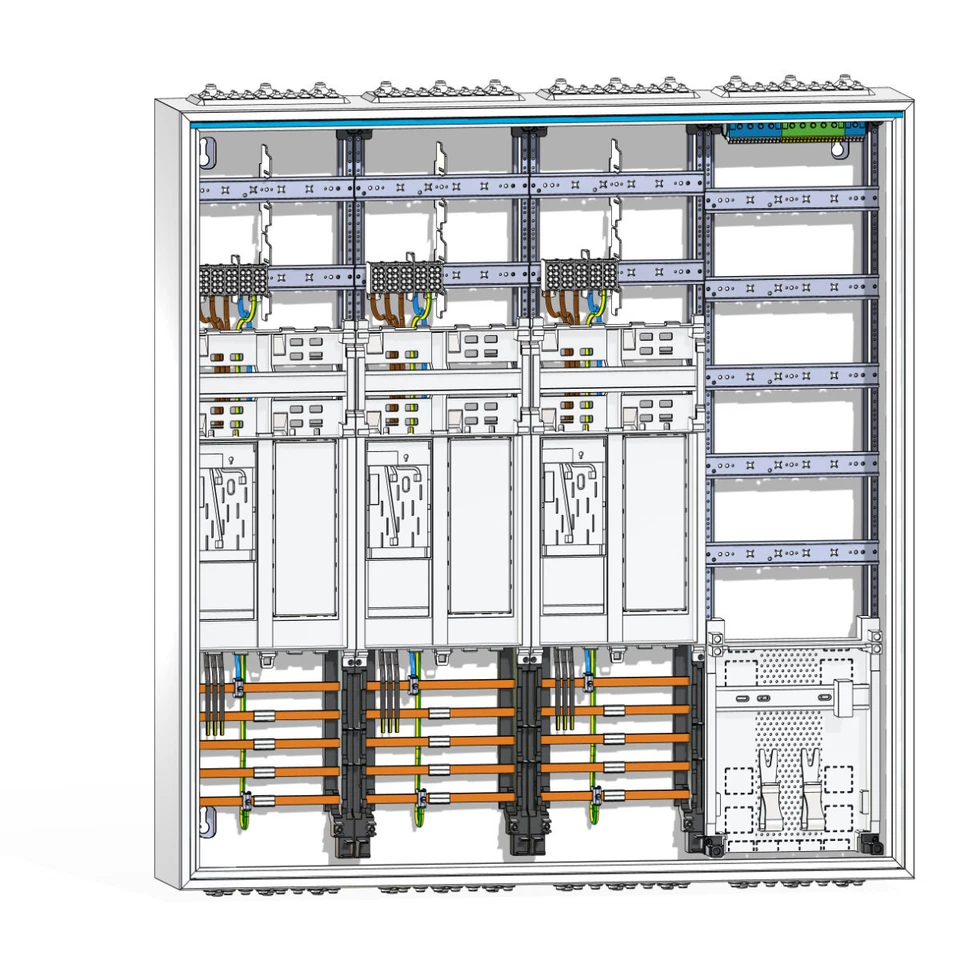 Hager ZB34S Universal Zählerschrank - Weiß