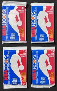 1989 NBA HOOPS PACKS, ALL STAR LOT: BARKLEY, DREXLER, THOMAS, OLAJUWON - Bild 1 von 2