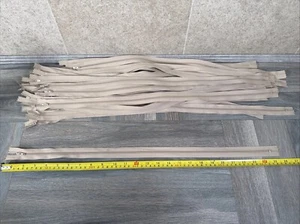 Job Lot - One Way Open Ended 24 pcs Beige Zips Clearance Brand New 65cm 25.5” - Picture 1 of 12