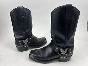 Dingo Herren Chopper Leder Harness Stiefel US Größe 9D - Bild 1 von 9