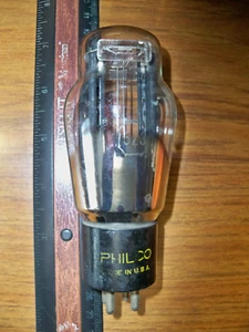 Strong PHILCO FAT BOTTLE Black Plate 5Z3 Tube - Picture 1 of 4