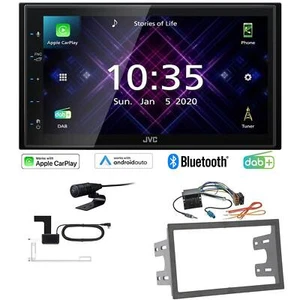 JVC Autoradio Apple CarPlay Android Auto DAB+ für Volkswagen VW Polo 9N Quadlock - Bild 1 von 8