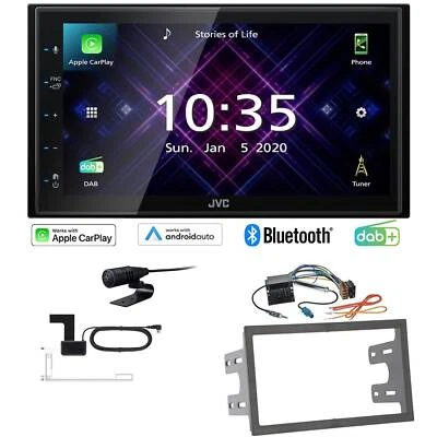 JVC Autoradio Apple CarPlay Android Auto DAB+ für Volkswagen VW Polo 9N Quadlock - Bild 1 von 4
