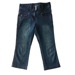 Esprit Vintage Girls Capri Jeans Size 12 Contrasting Stitching - Picture 1 of 5