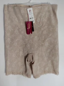 BMC VENUS SHORT BRIEFER SHAPER  90(2 Q) HIPS TOMMY BEIGE FLORAL NEW WITH TAGS - Picture 1 of 12