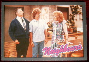NEIGHBOURS - Series #2 Card #05 - Harold, Madge and Henry - TOPPS 1988