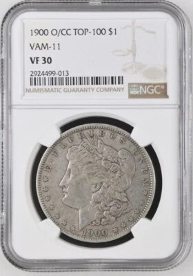 1900-O O/CC NGC VF30 VAM 11 Morgan Silver Dollar $1 NICE EXAMPLE! VF 30 - Image 1 of 2