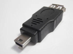 1-50  Telefunken USB Adapter Mini Stecker - USB Typ A  Buchse Kupplung Verbinder - Bild 1 von 2