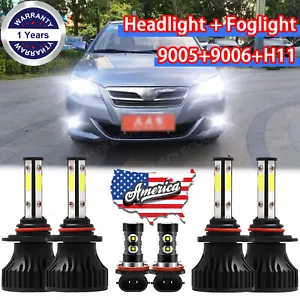 For Toyota Corolla 2009 2010 2011 2012 2013 LED Headlights High/Low + Fog Lights - Bild 1 von 11