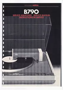 Service Manual-Anleitung für Revox B 790 - Bild 1 von 1