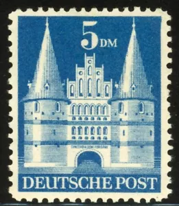 Germania 1948 RARA varietà filigrana Michel# 100Y 1cB, Sc# 661a zecca XF OG NH 💥 - Foto 1 di 2
