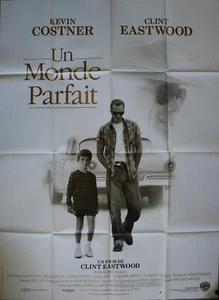 UN MONDE PARFAIT Affiche Cinéma pliée 160 x 120 cm Movie Poster Clint Eastwood - Imagen 1 de 1