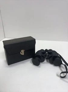 Vintage Tasco Imperial Binoculars Coated Optics 7x35mm Leather Case - Picture 1 of 14