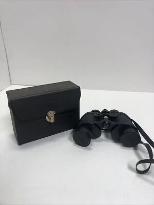 Vintage Tasco Imperial Binoculars Coated Optics 7x35mm Leather Case - Image 1 of 4